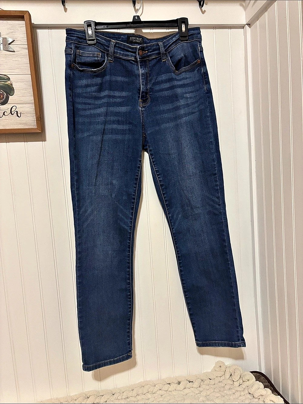 Judy Blue Skinny Jeans in Blue Waist 11/30 Like New